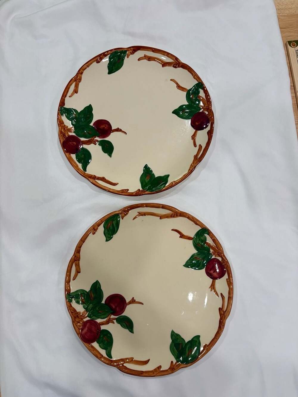 Franciscan Apple Chop Plates Set of 2 | 11.5” California Earthenware Platters